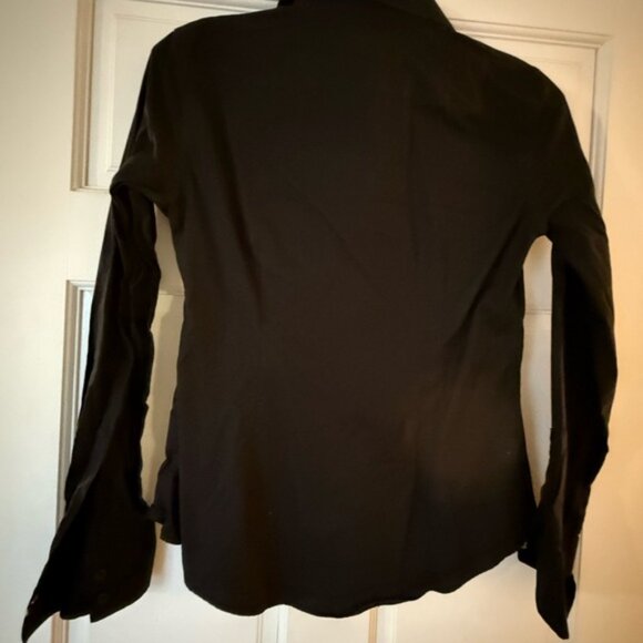 Black Casual Button Down Shirt - Picture 3 of 4